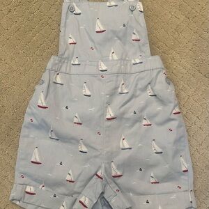 Janie and Jack Baby Boy Sailboat Overalls